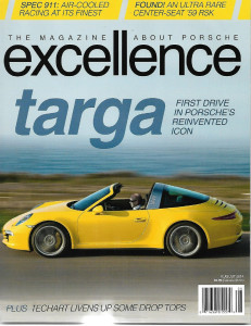 EXCELLENCE - PORSCHE 2014 AUG - NEW TARGA, 59 CENTER SEAT RSK
