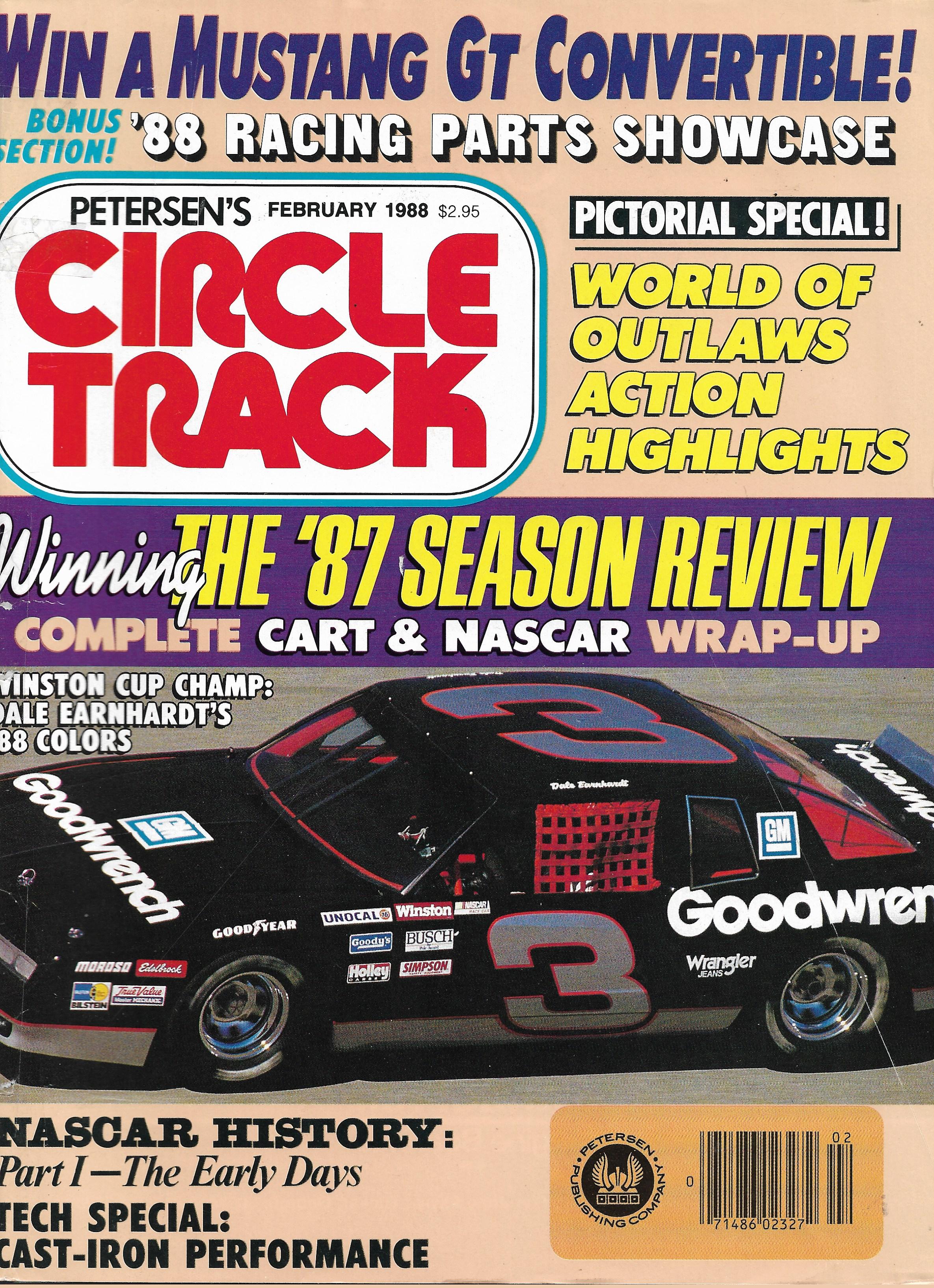CIRCLE TRACK 1988 FEB - WORLD OF OUTLAWS,NASCAR HISTORY PT I, '87 ...